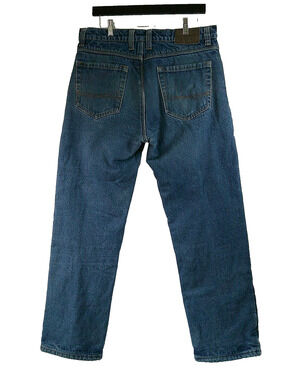 Smiths Heavy Duty Work Jeans Mens 34X32 Flannel Lined Faded lived In Denim